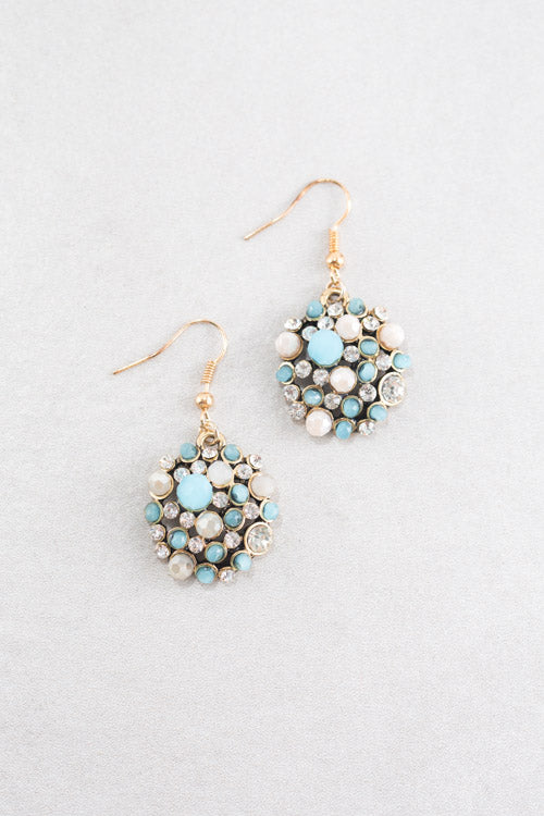 Mosaic Confetti Earrings | Blue