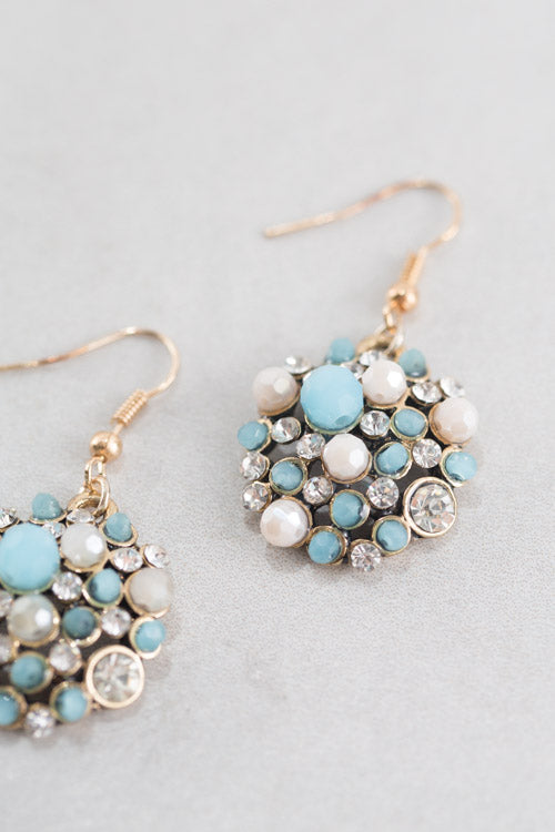 Mosaic Confetti Earrings | Blue