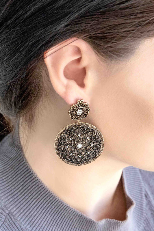 Basileia Stud Drop Earrings