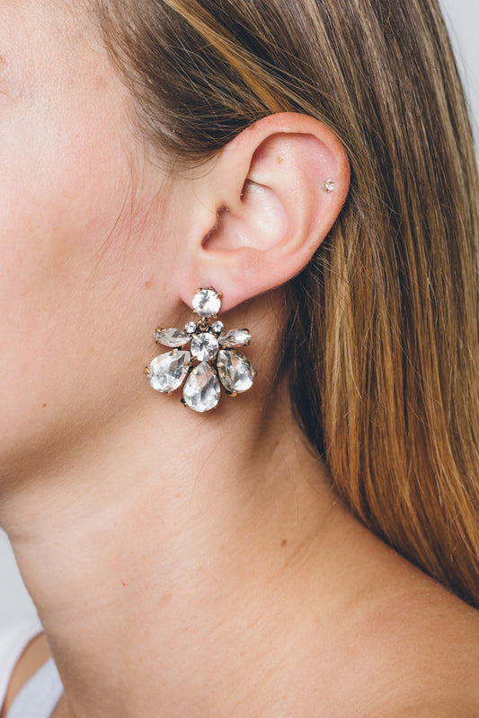Wild Water Lily Stone Earrings