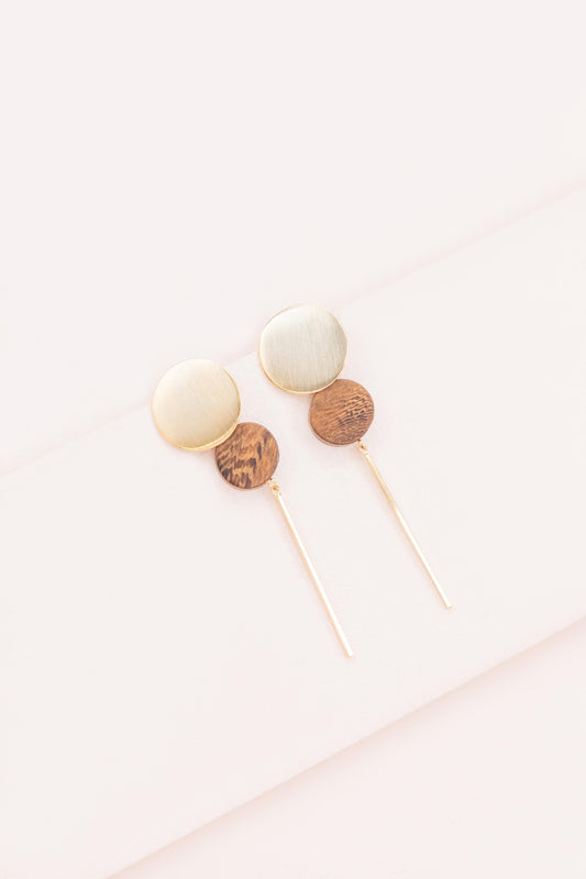 Cypress Drop Wood Earrings