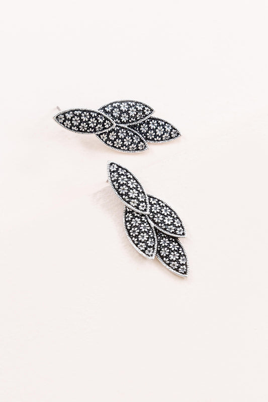 Petals of Flower Embossed Earrings