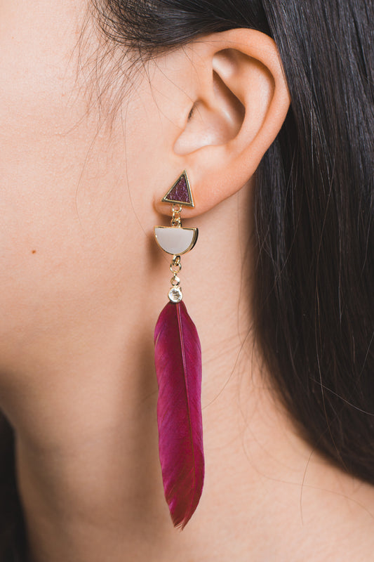 Dreamers Lullaby Earrings | Red