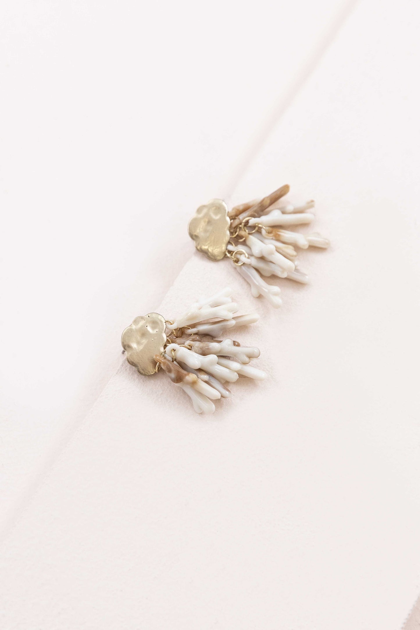 Golden Reef Dangle Earrings | Tan