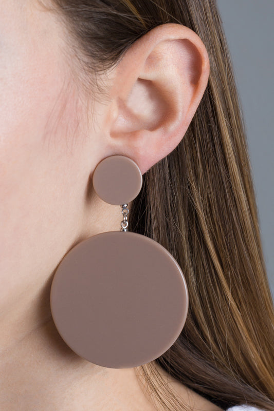 In The Groove Earrings | Tan