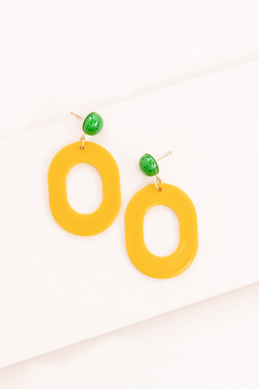 Party All Day Earrings | Mustard