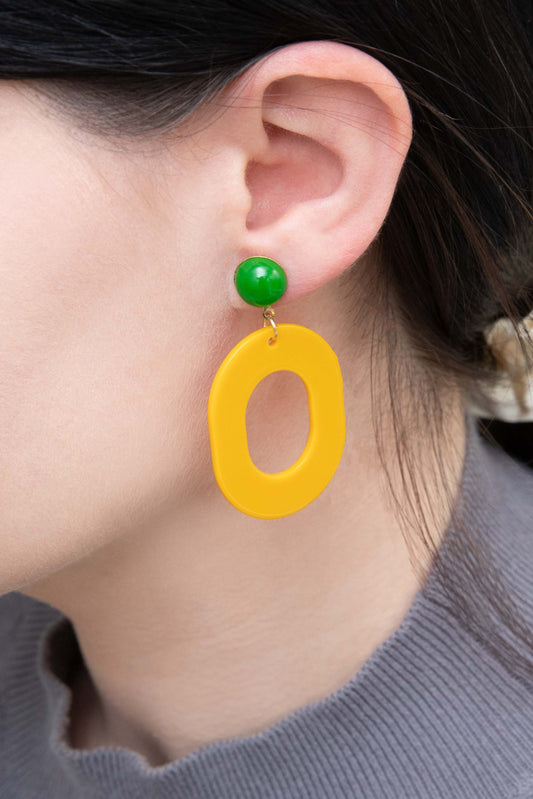 Party All Day Earrings | Mustard