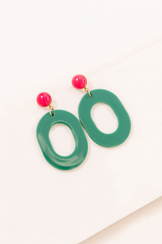 Party All Day Earrings | Green