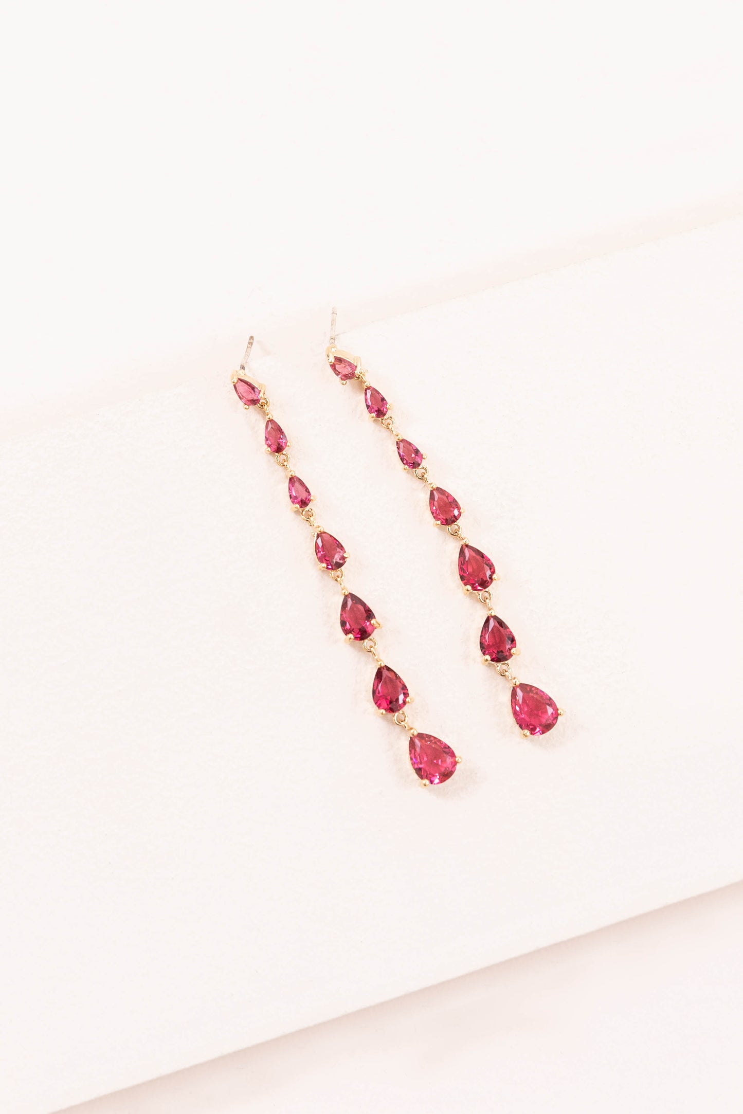 Droplet Wonder Dangle Earrings | Pink