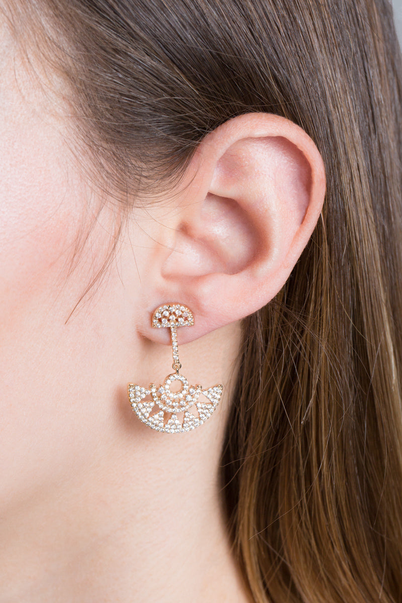 Radial Chandelier Earrings