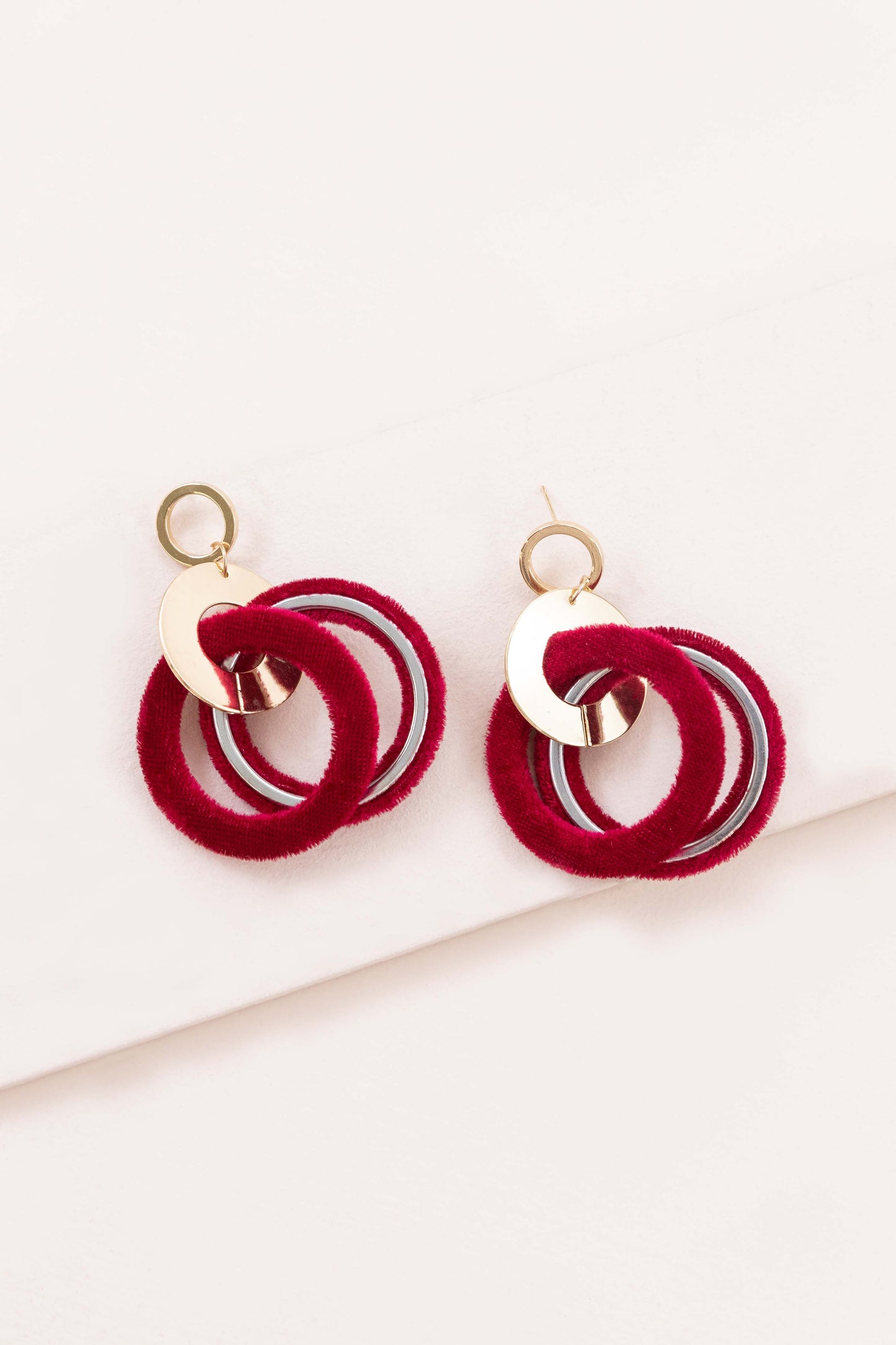 Come On Over Earrings | Maroon