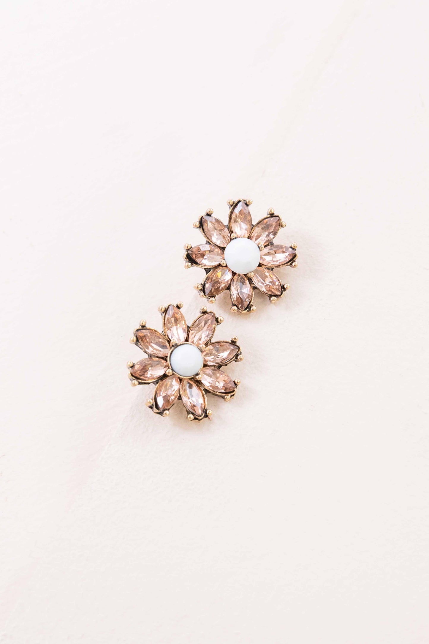 Pink Efflorescence Stud Earrings