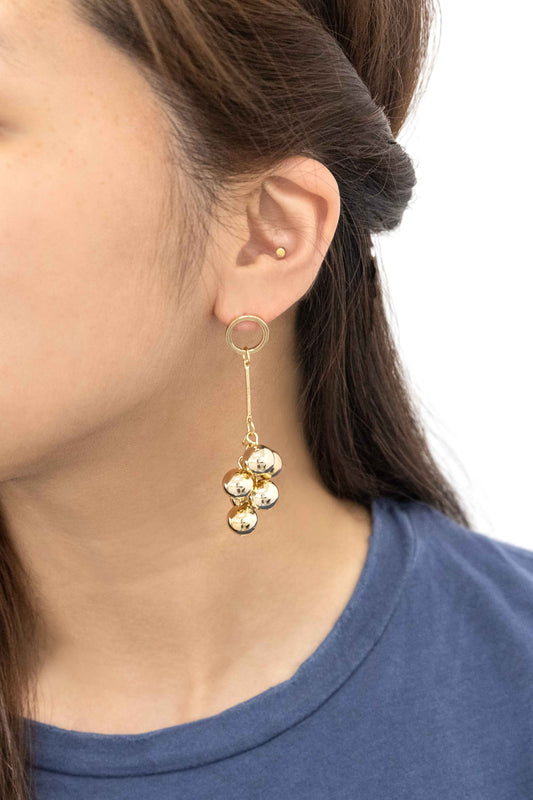 Teague Cluster Drop Earrings (14K)