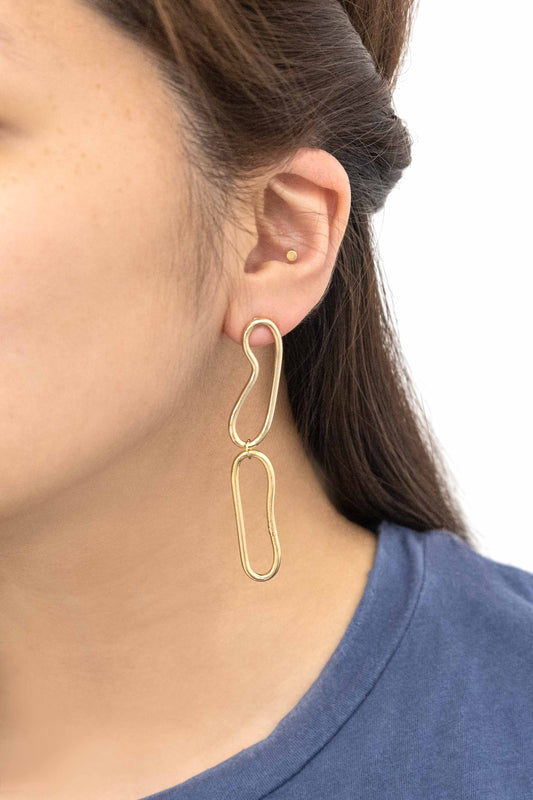 Tag Along Link Earrings