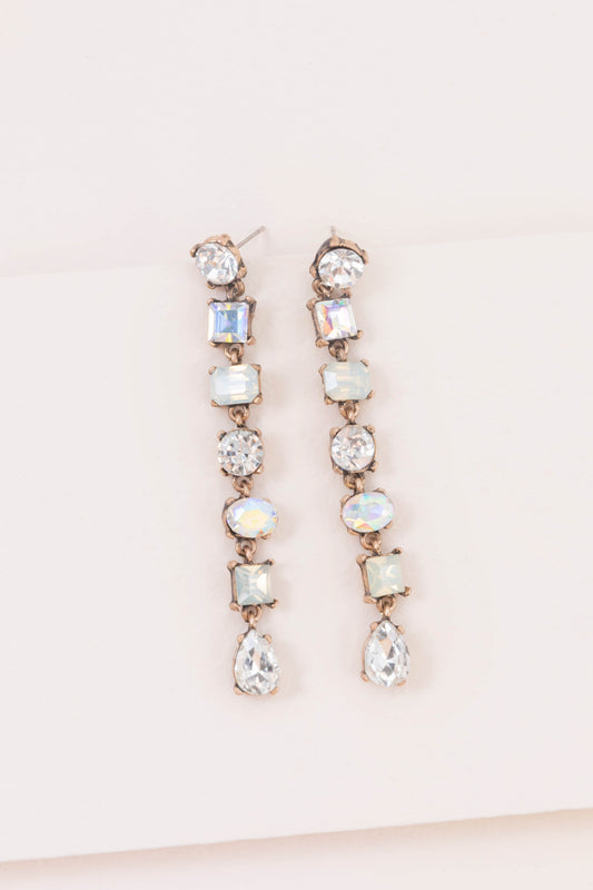 Blushing Opal Dangle Earrings