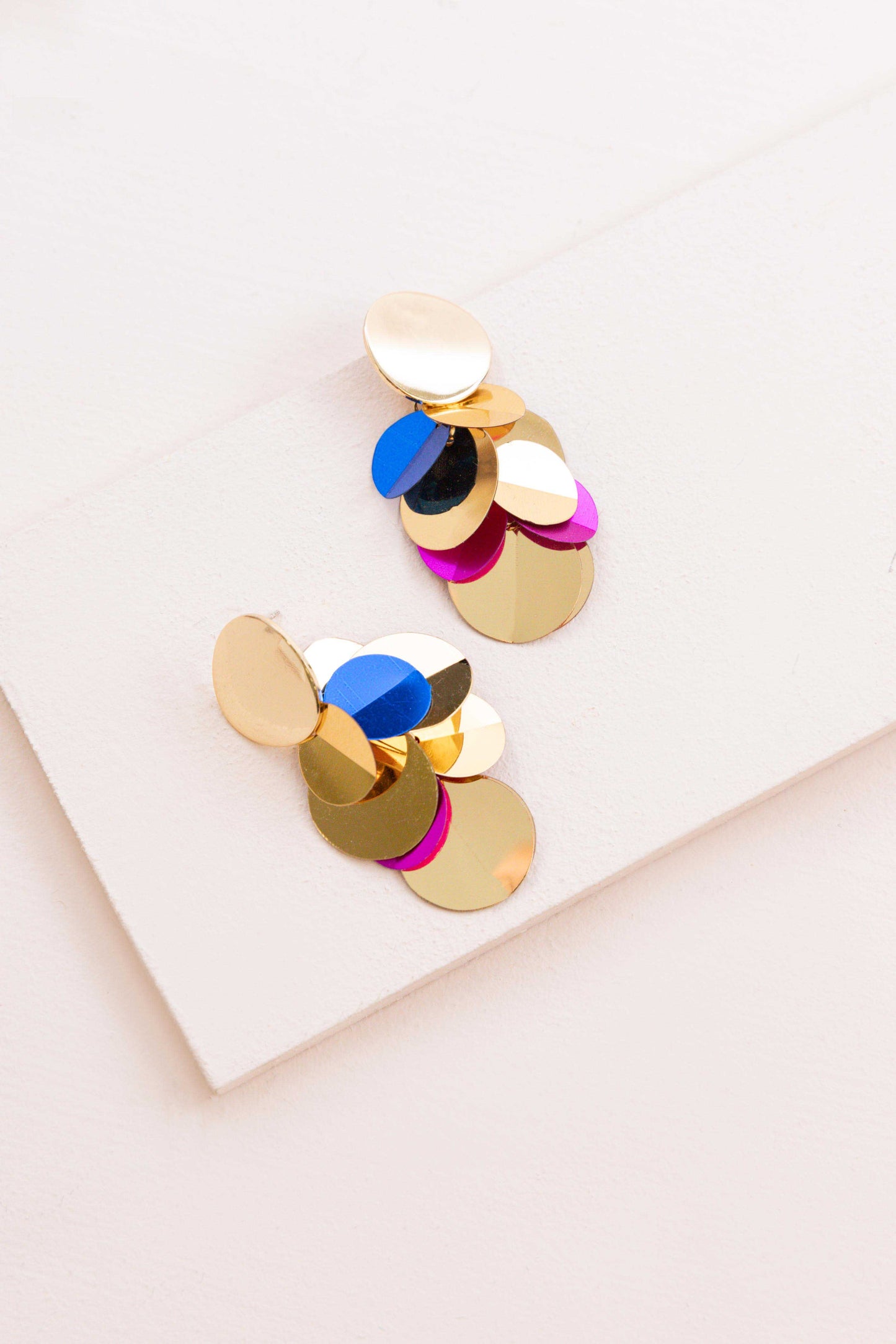 Ritzy Sequin Cluster Earrings