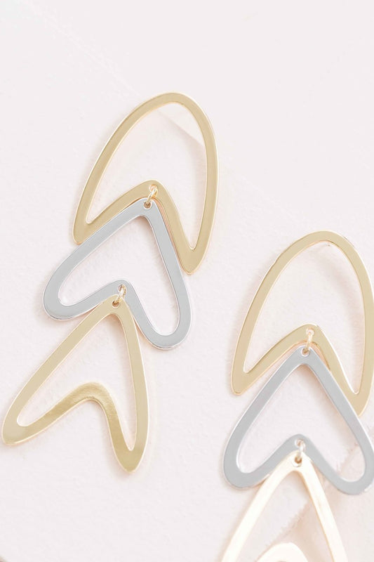 Go Fish Two-Tone Earrings (14K)