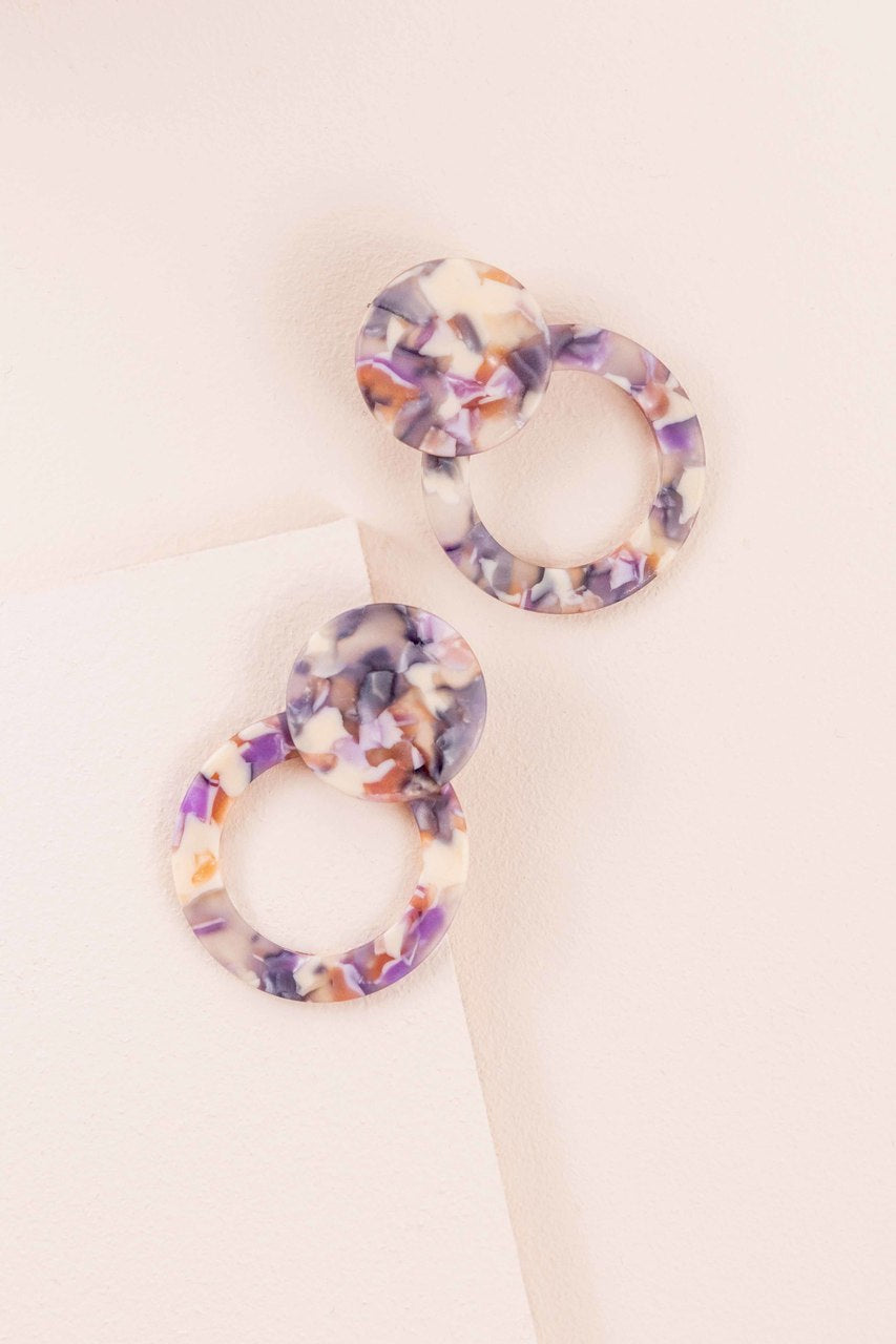 Chic Drop Earrings | Lilac