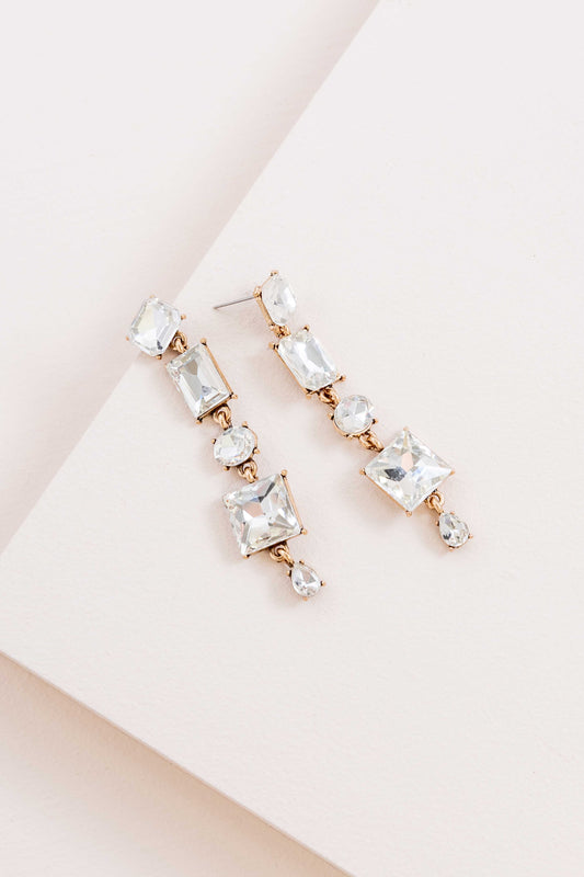 True Elegance Dangle Earrings | Crystal Clear