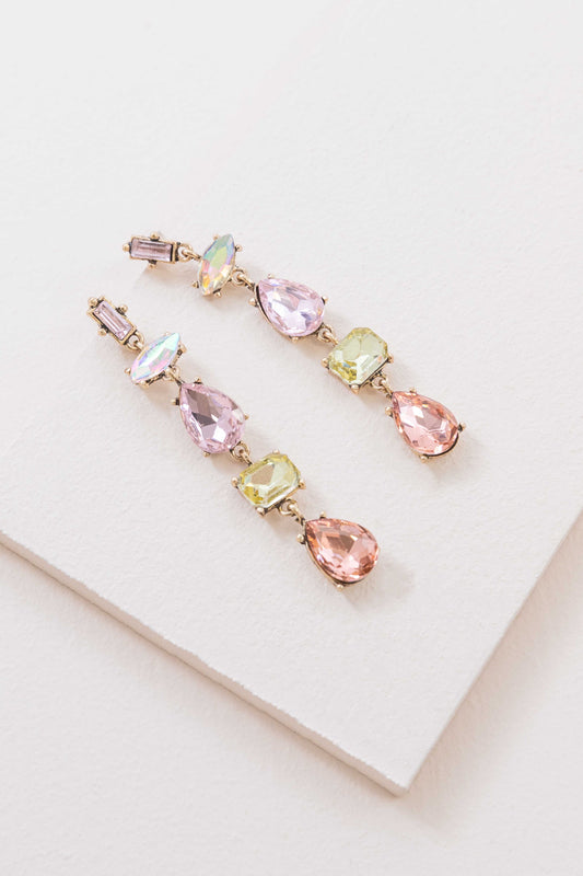 Iridescent Flare Dangle Earrings | Pink Lemonade