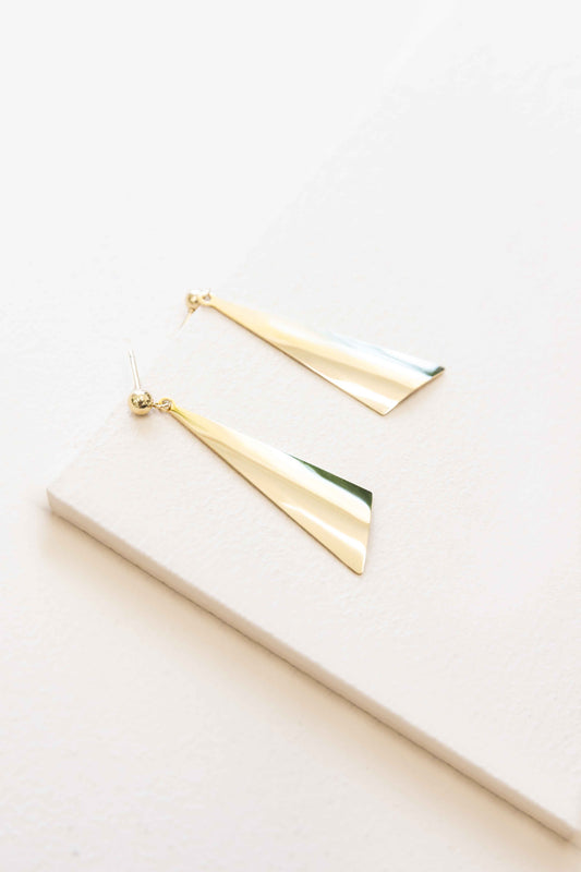 Modern Art Earrings (14K)