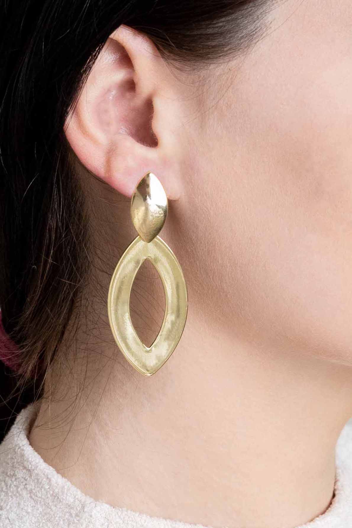 Golden Petal Earrings (14K)