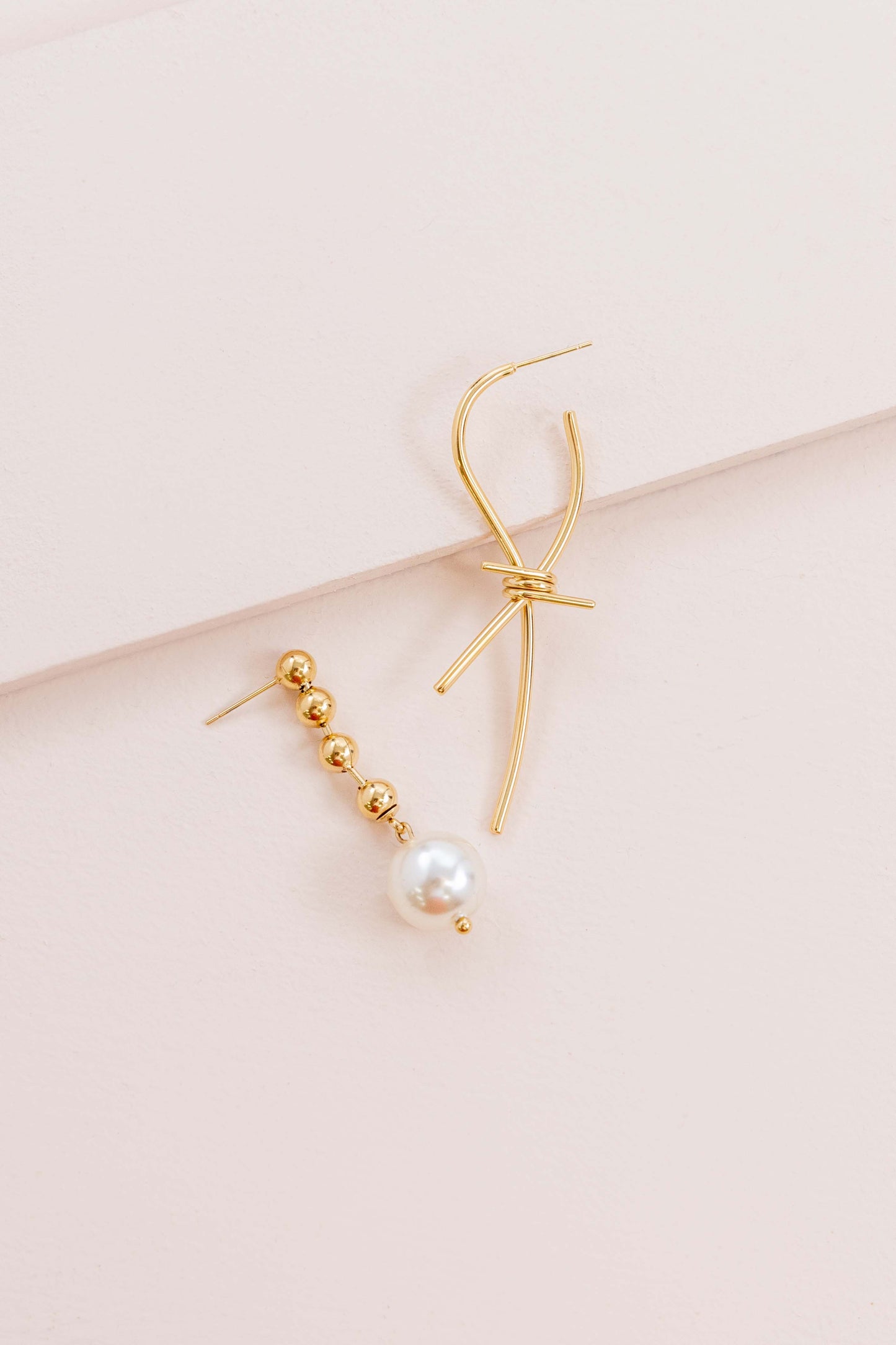 Pearl and Knot Earrings