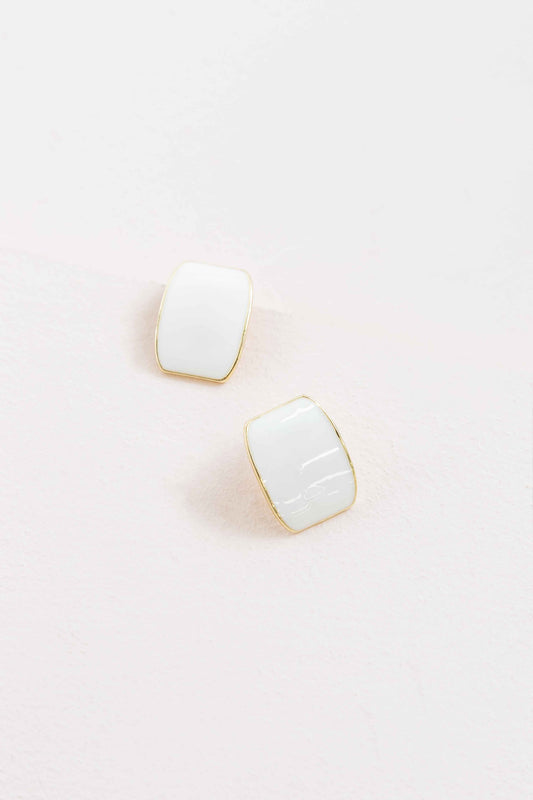 On Occasion Earrings (14K) | White