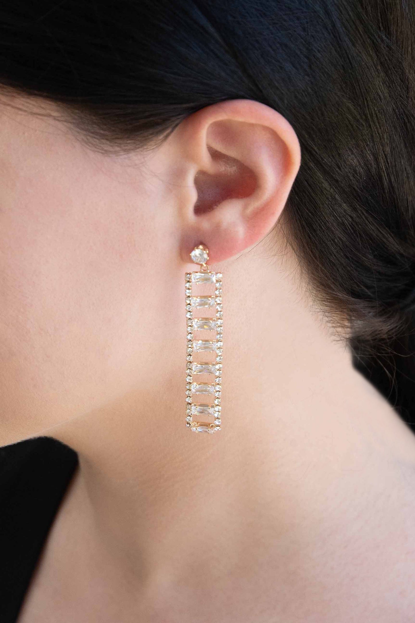 A Dozen Diamonds Dangle Earrings (14K)