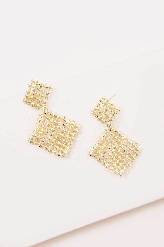 Fenced Drop Earrings