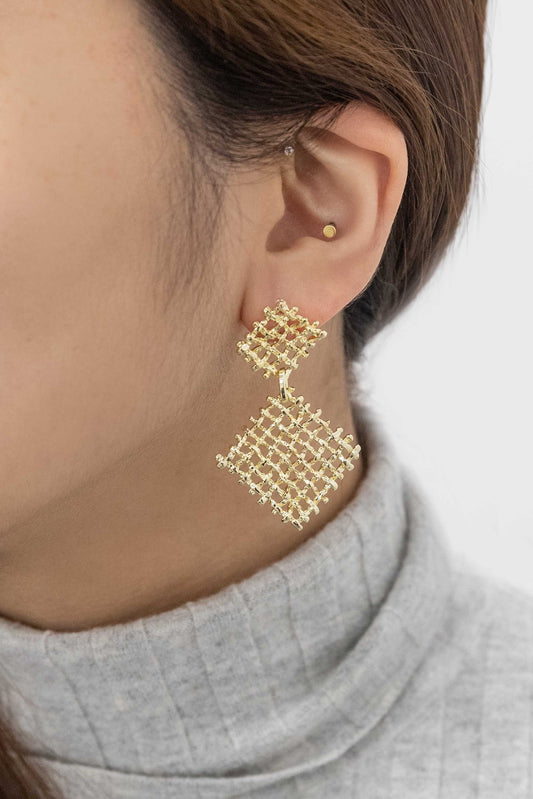 Fenced Drop Earrings