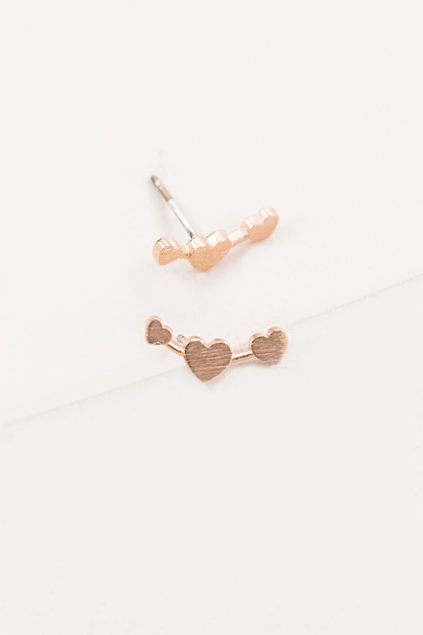 Heart Mini Crawler Earrings