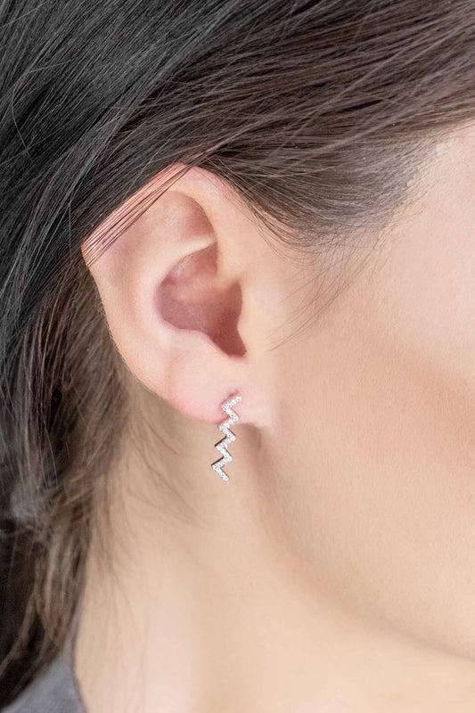 Saw Blade Ear Pin Earrings