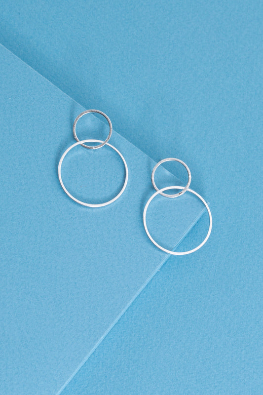 Harmonious Drop Earrings | Silver