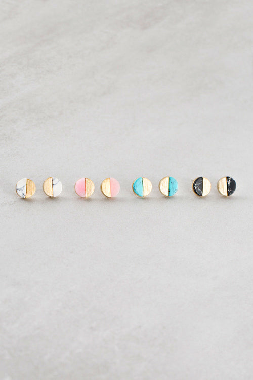 Level Stone Earrings