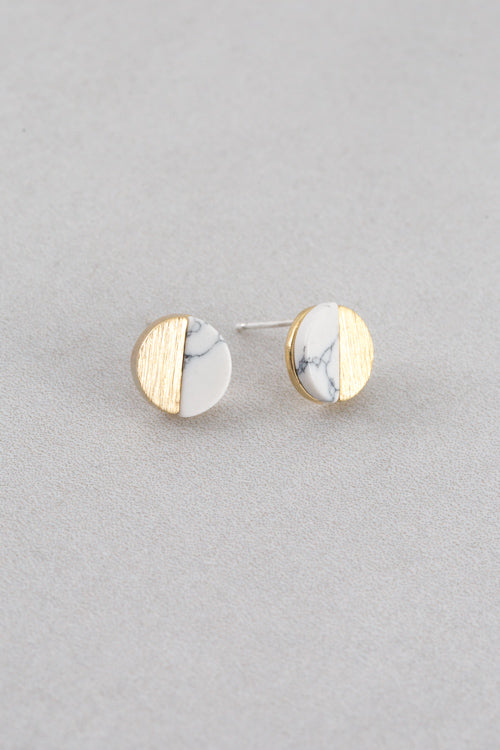 Level Stone Earrings