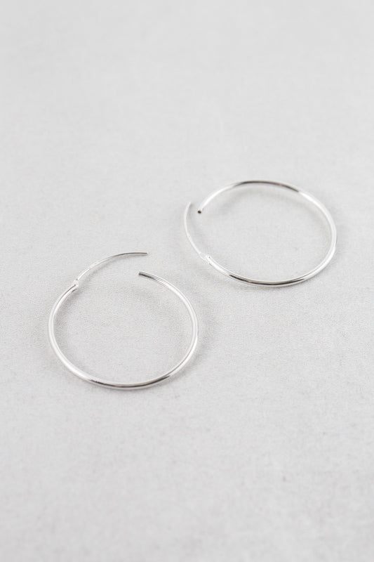 Ethereal Hoop Earrings | Silver (sterl.)