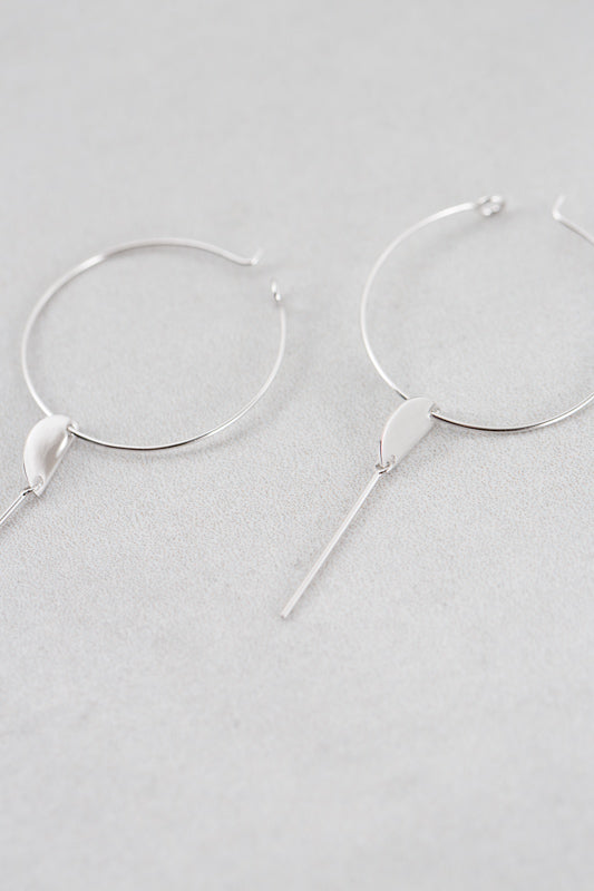 Minimal Hoop Earrings | Silver (sterl.)