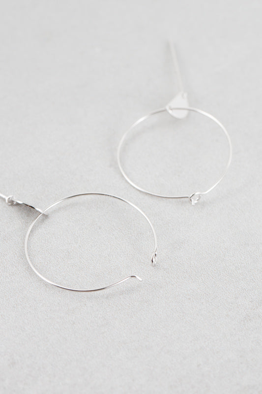 Minimal Hoop Earrings | Silver (sterl.)
