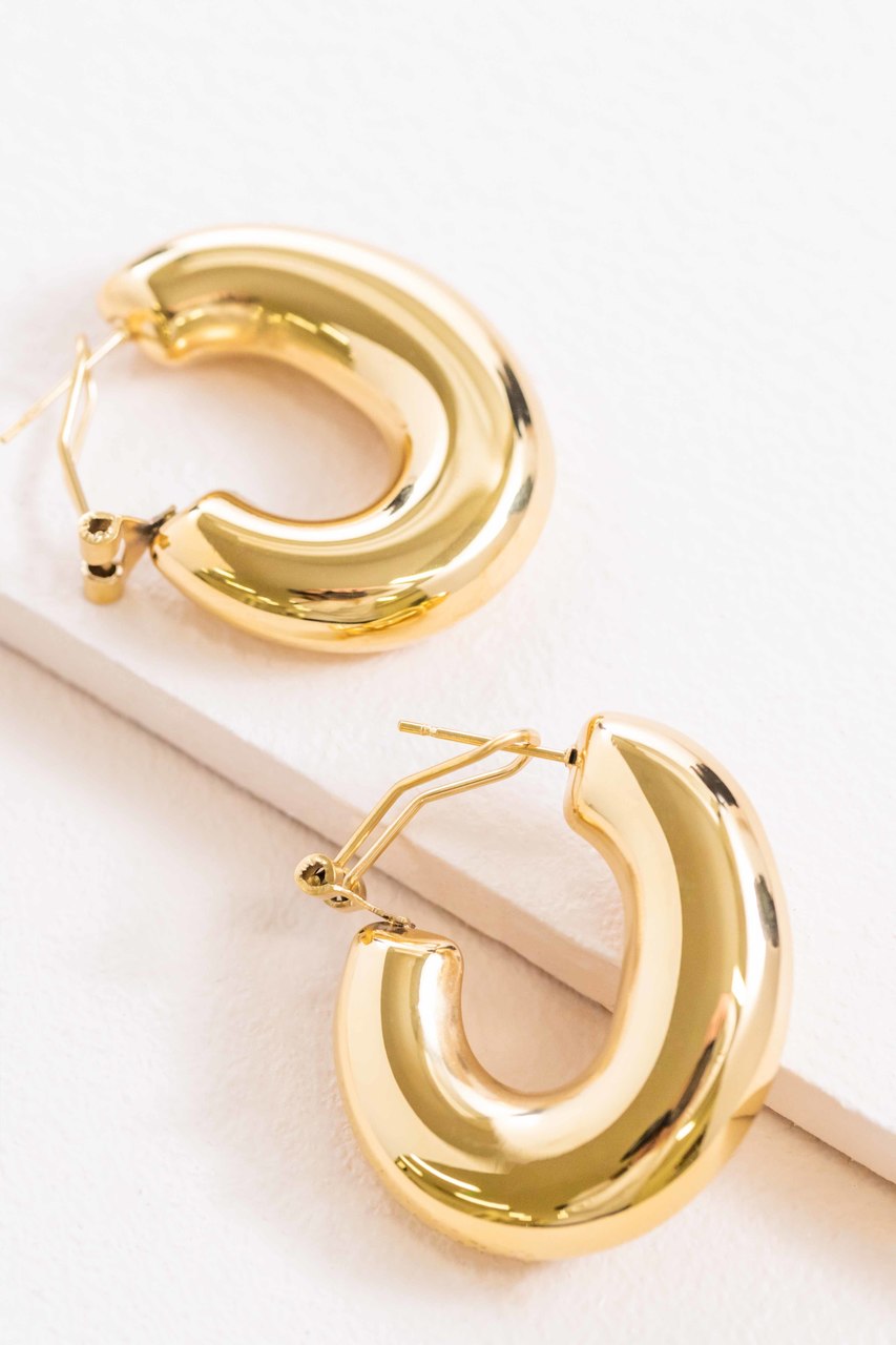 Gold Galore Hoop Earrings (14K)