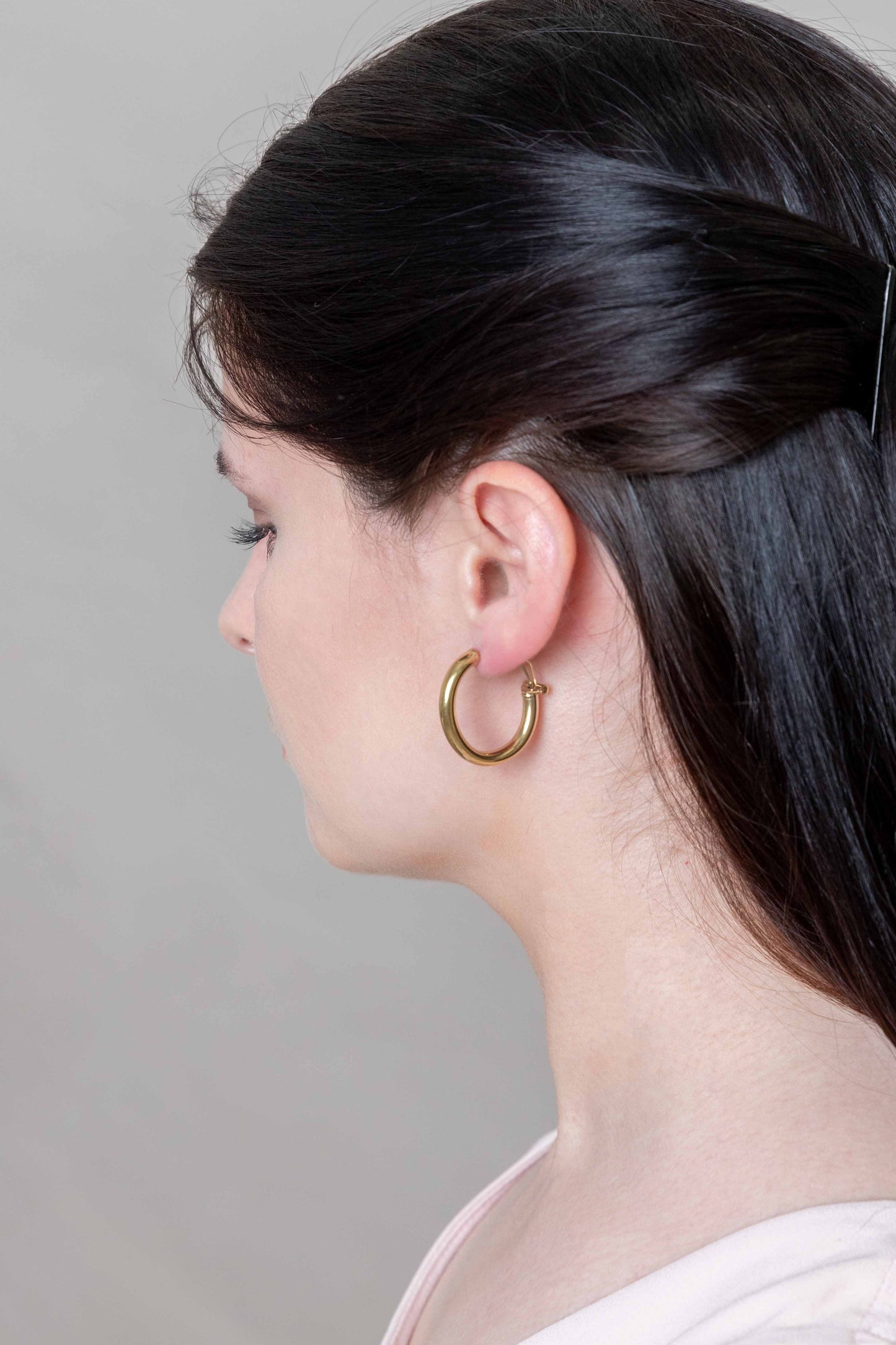 Simply Golden Hoop Earrings (14K)