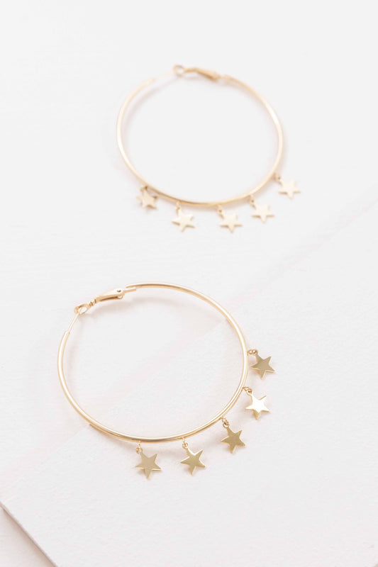 Night Dreamer Hoop Earrings (14K)