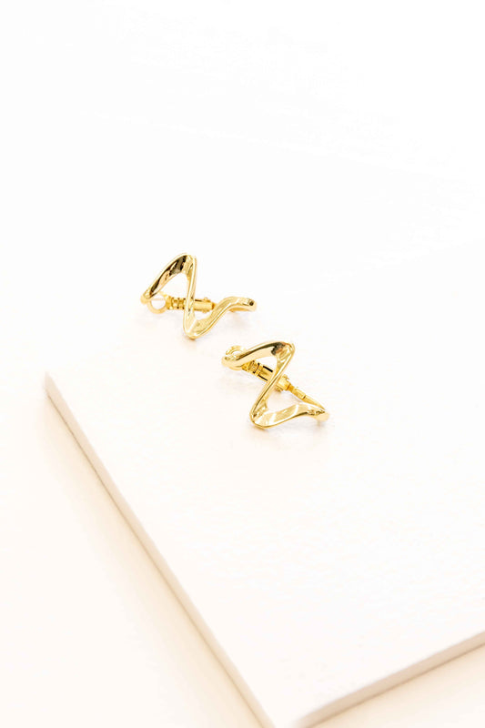 Too Wavy Hoop Earrings (14K)