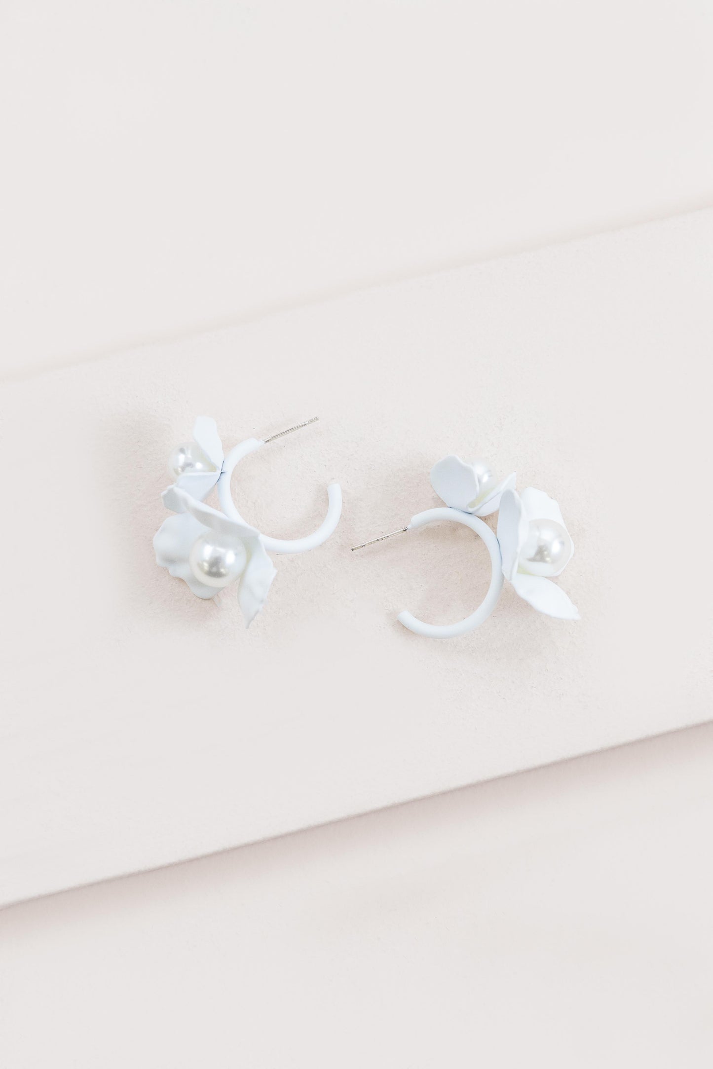 Gladiolus Hoop Earrings