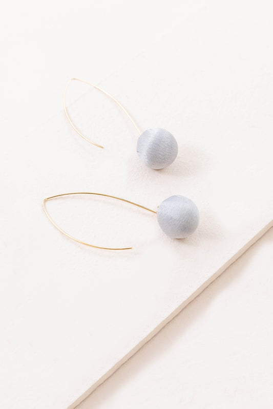 Makena Threader Earrings | Gray
