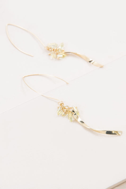 Twist Arc Threader Earrings | Lemon