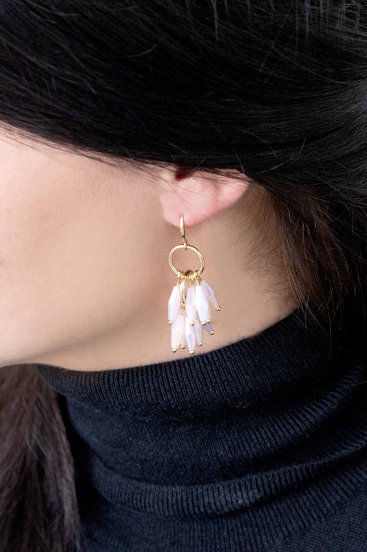 Fetching Frills Hook Earrings | Pink