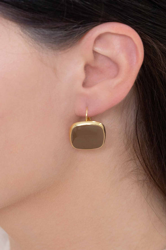 On the Go Hook Earrings (14K) | Brown