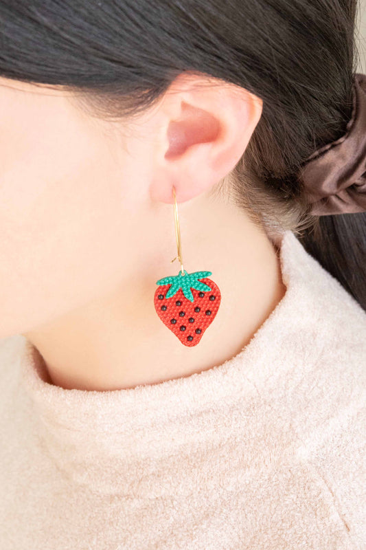 Strawberry Hook Earrings