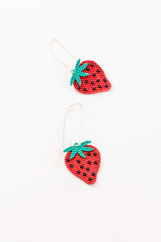 Strawberry Hook Earrings